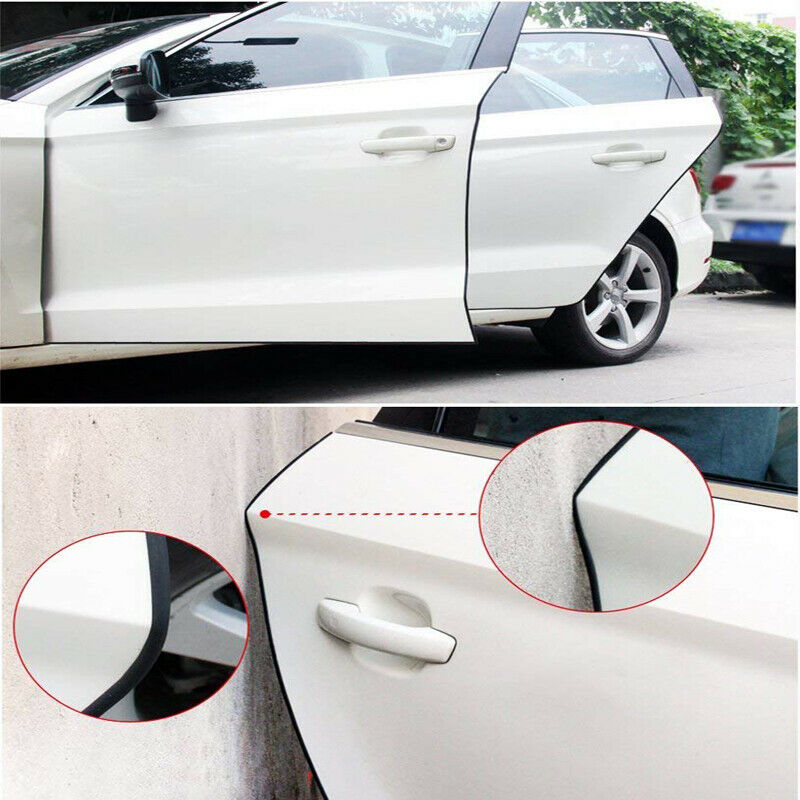 1*5M Black Car Door Boot Edge Protector Seal Strip Guard Watwepoor Trim Rubber