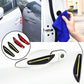 4x Yellow Car Bumper Protector Straps Guard Door Edge Anti-Scratch Strips Round