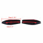 4x Red Car Bumper Protector Straps Guard Door Edge Anti-Scratch Strips round ah