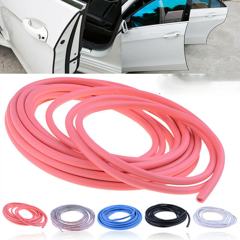 5M Auto Scratch Door Edge Guard Protector Molding Strip Rubber Trim Red Decor