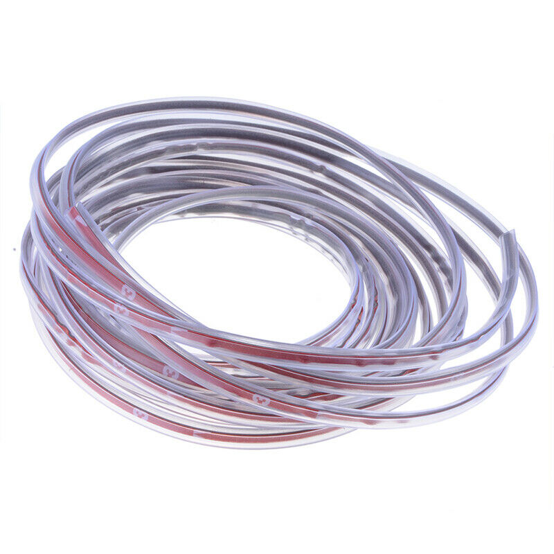 1*5M Car Truck Door Edge Bumper Protector Molding Strip Rubber Trim Transparent