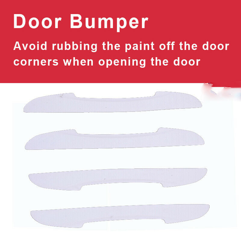 4x Car SUV White Door Edge Guard Strip Scratch Protector Anti-collision Trim AH