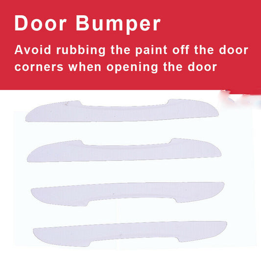 4x Car SUV White Door Edge Guard Strip Scratch Protector Anti-collision Trim AH