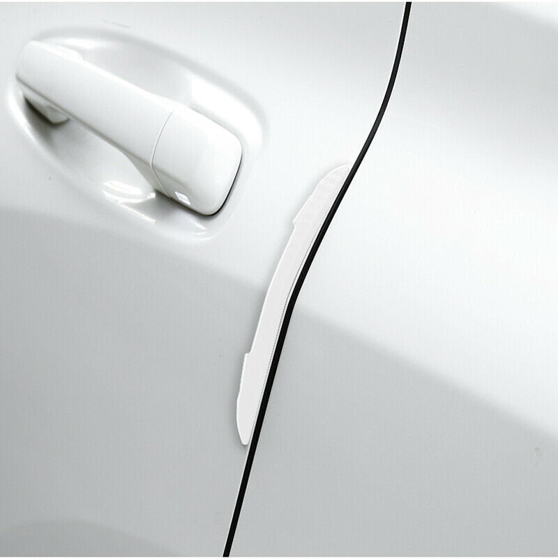 4x Car SUV White Door Edge Guard Strip Scratch Protector Anti-collision Trim AH