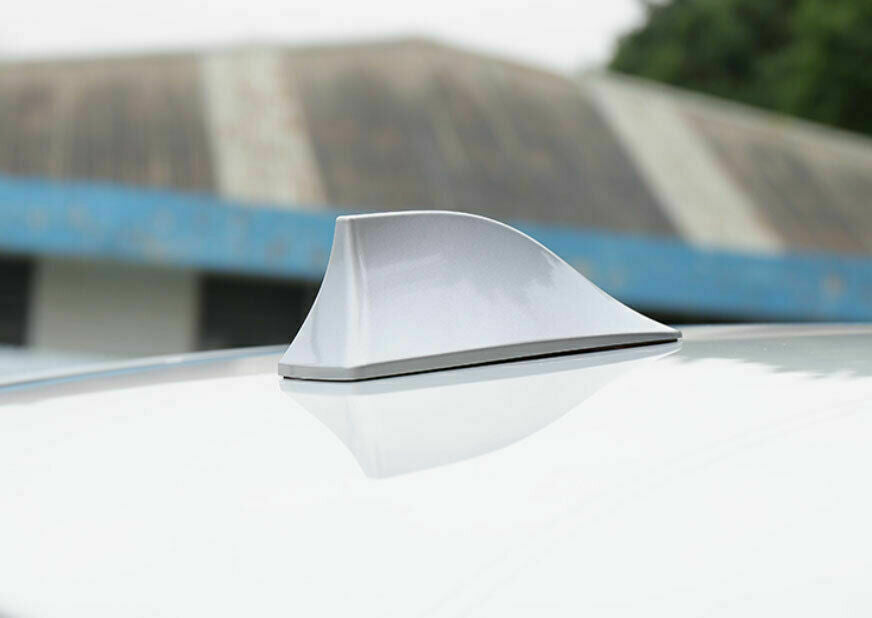 Hi-Q Silver Car Shark Fin Aerial Antenna Mast Roof AM/FM Radio Signal For BMW UK