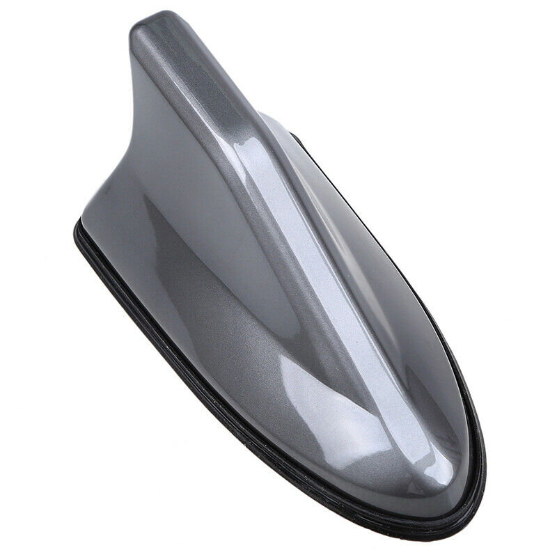 Grey Car Shark Fin Roof Antenna Aerial Mast FM/AM Radio Signal For Land rover