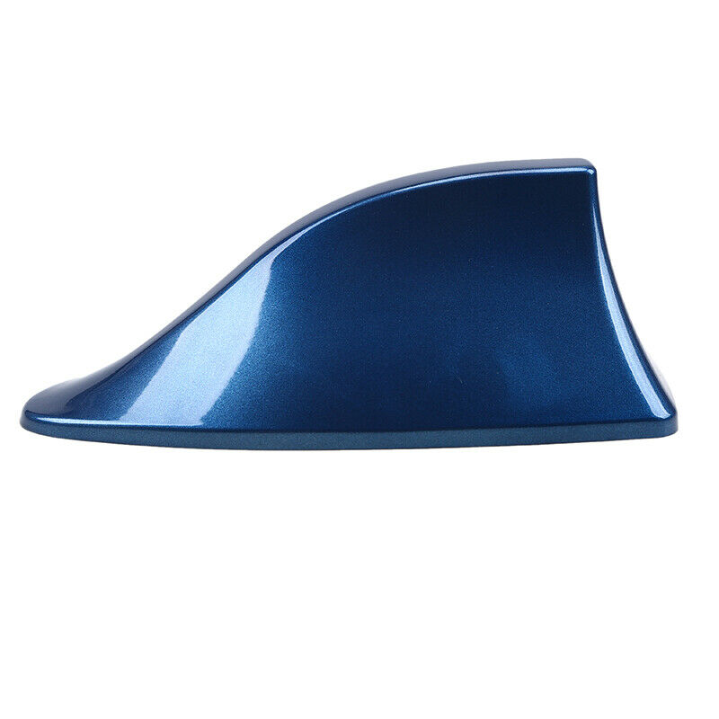 Car Shark Fin Antenna Cover AM FM Radio Signal Aerial Adhesive Tape Blue