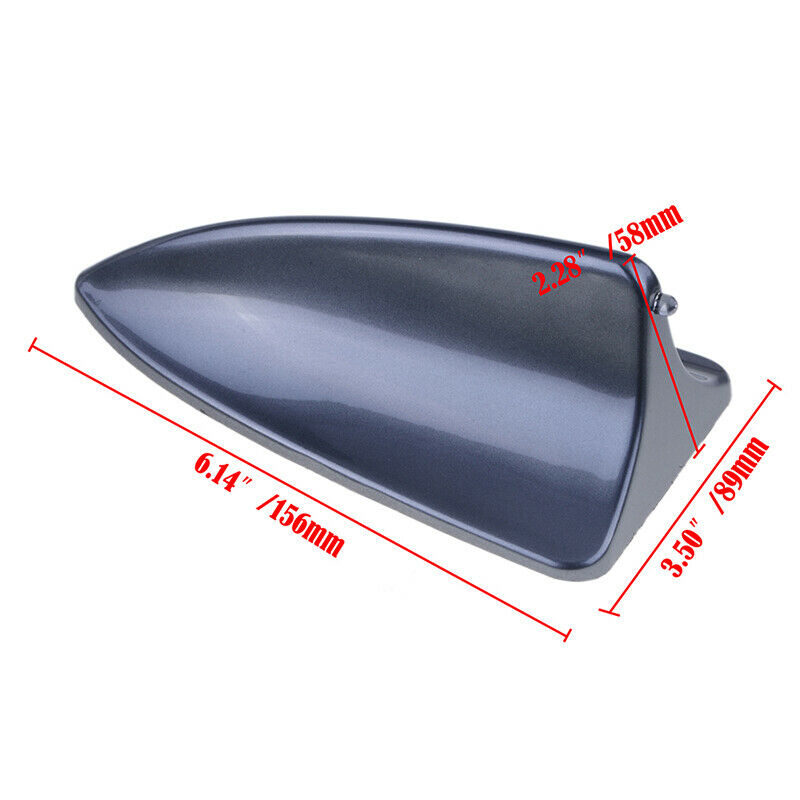 1xCommonly Grey Shark Fin Decorative Dummy Roof Antenna Aerial for BMW Ford 2020