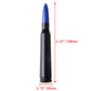 Bullet Universal Car Auto FM AM Radio Bullet Antenna Aerial Aluminum Alloy Blue