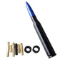 Bullet Universal Car Auto FM AM Radio Bullet Antenna Aerial Aluminum Alloy Blue