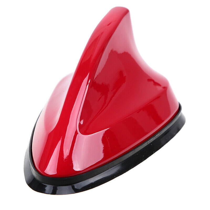 1x Universal Big Shark Fin Antenna SUV Car Roof Radio AM/FM Signal Aerial Red