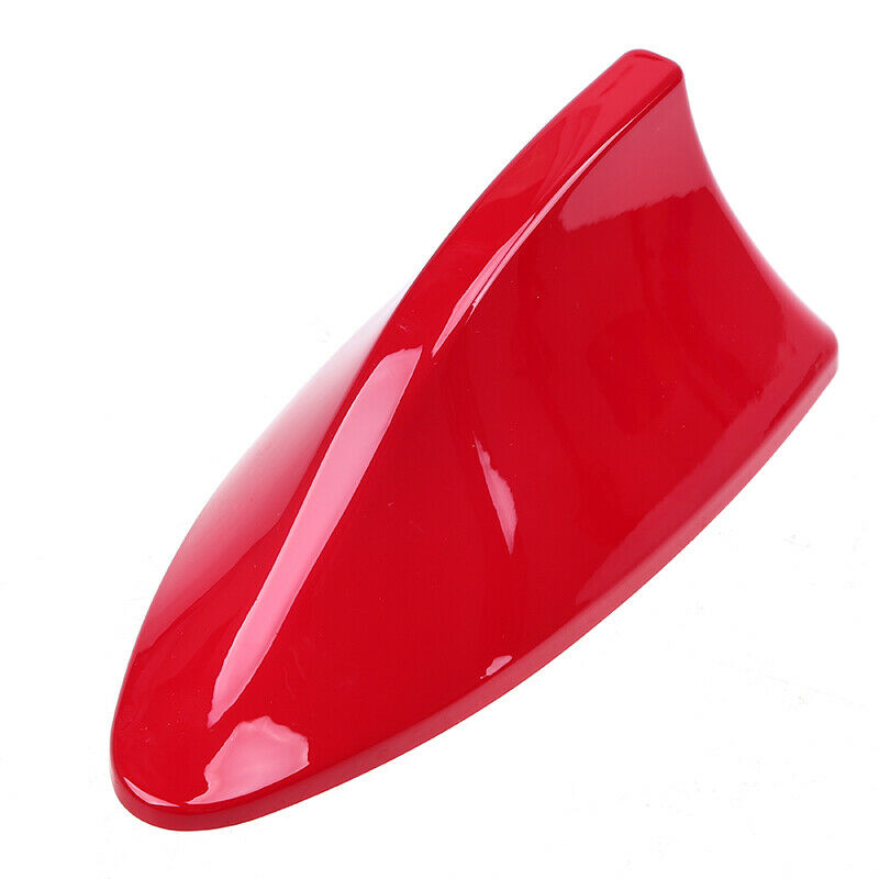 Car Vehicle Shark Fin Roof Antenna Aerial Decoration FM/AM Signal Universal Red