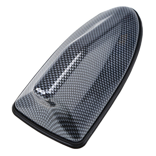 1PCS Carbon Fiber Style Shark Fin Aerial Antenna Roof AM/FM Radio Signal H UK