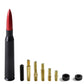 1pcs Red Auto Car Bullet Antenna Aluminum Radio FM Antena Kit Universal Screw