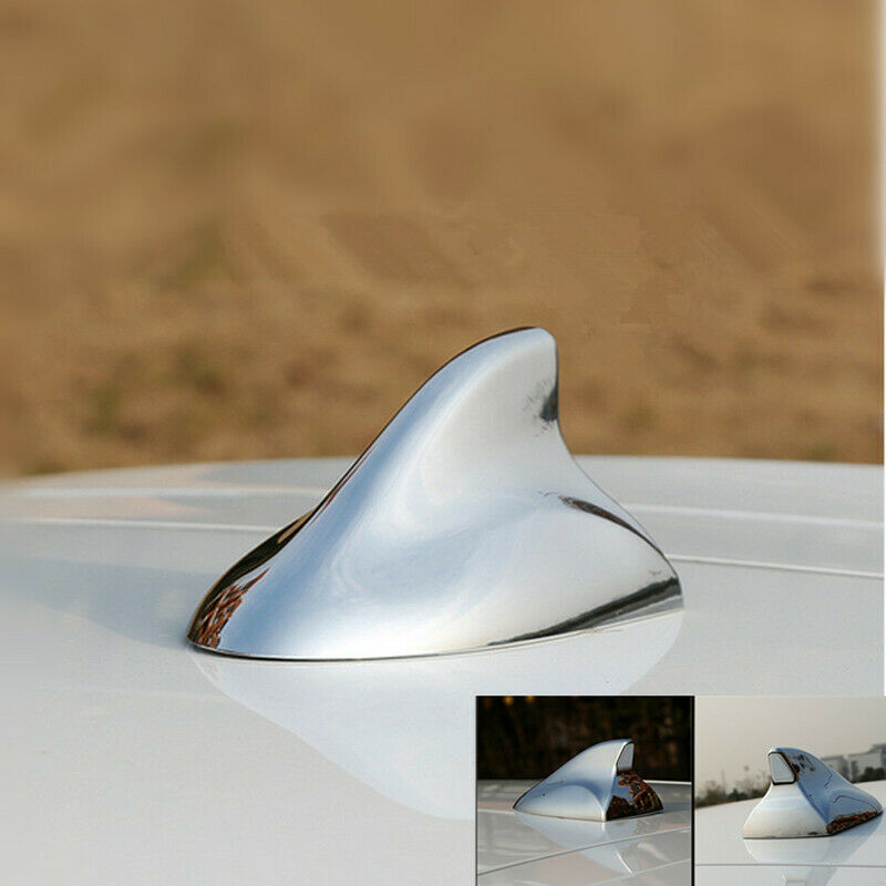 Silver Car Auto Shark Fin Aerial Antenna Roof Radio Signal Universal For BMW