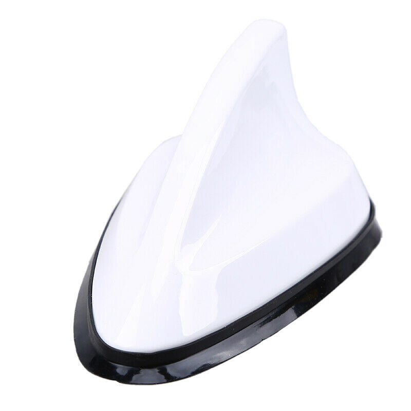 1pc White Car Aerial Shark Fin Roof Refit Radio AM/FM Signal Antenna For Civic