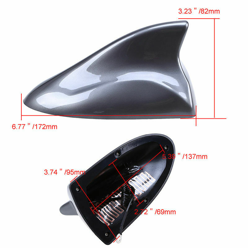 Grey Car Auto Super Shark Fin Aerial Antenna Roof Radio Signal saloon car ah01