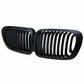 1 Pair For 1998-2001 BMW E46 2 Door Coupe Matte Black Kidney Grille Grill