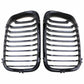1 Pair For 1998-2001 BMW E46 2 Door Coupe Matte Black Kidney Grille Grill