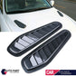 2x Carbon Fiber Car Air Flow Intake Scoop Turbo Bonnet Vent Cover Hood Fender ah
