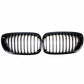 Pair For BMW 3 Series E46 Coupe 2003-2006 Gloss Black Kidney Front Grille Grill