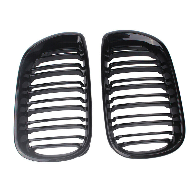 Gloss Black Kidney Grille Grill For BMW 3 Series E46 Sedan 2002-05 Facelift Auto