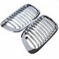 2x Chrome Kidney Grill Grille Bumper For BMW E46 2DR 3 Series 98-01 Pre-facelift