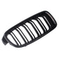 Kidney Bumper Grill Grille Gloss Black Dual Line For BMW F30 F35 3 Series 12-16