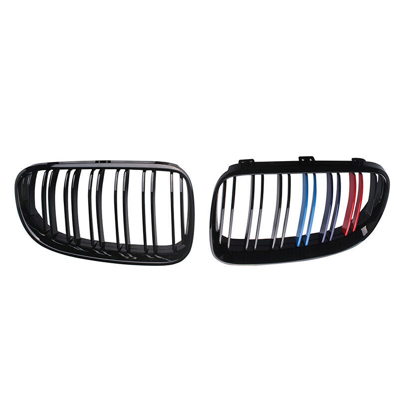 For 2010-2013 BMW 3 Series E92 E93LCI Kidney Grille Grill M Color Bright Black