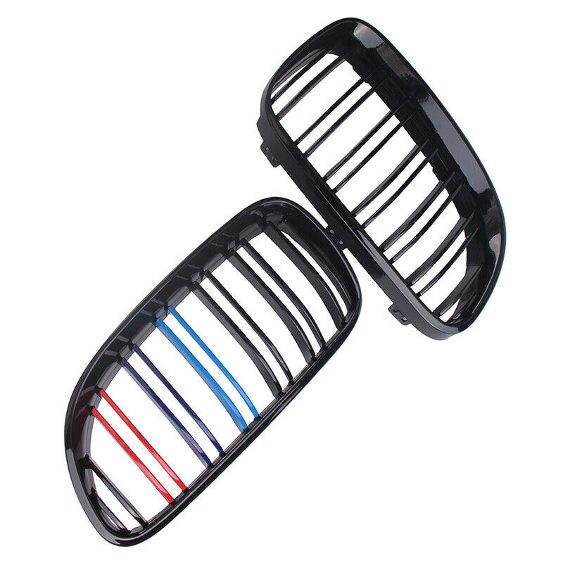 For 2010-2013 BMW 3 Series E92 E93LCI Kidney Grille Grill M Color Bright Black