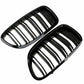 1PAIR FRONT KIDNEY GRILLES GRILL GLOSS BLACK FOR BMW F10 F18 F11 M5 2010-2016 UK