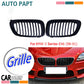 2pc GLOSS BLACK KIDNEY GRILLE GRILL FOR BMW E46 3 SERIES PRE-LCI COUPE M3 99-02