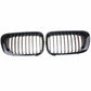 2pc GLOSS BLACK KIDNEY GRILLE GRILL FOR BMW E46 3 SERIES PRE-LCI COUPE M3 99-02