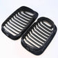 2pc GLOSS BLACK KIDNEY GRILLE GRILL FOR BMW E46 3 SERIES PRE-LCI COUPE M3 99-02