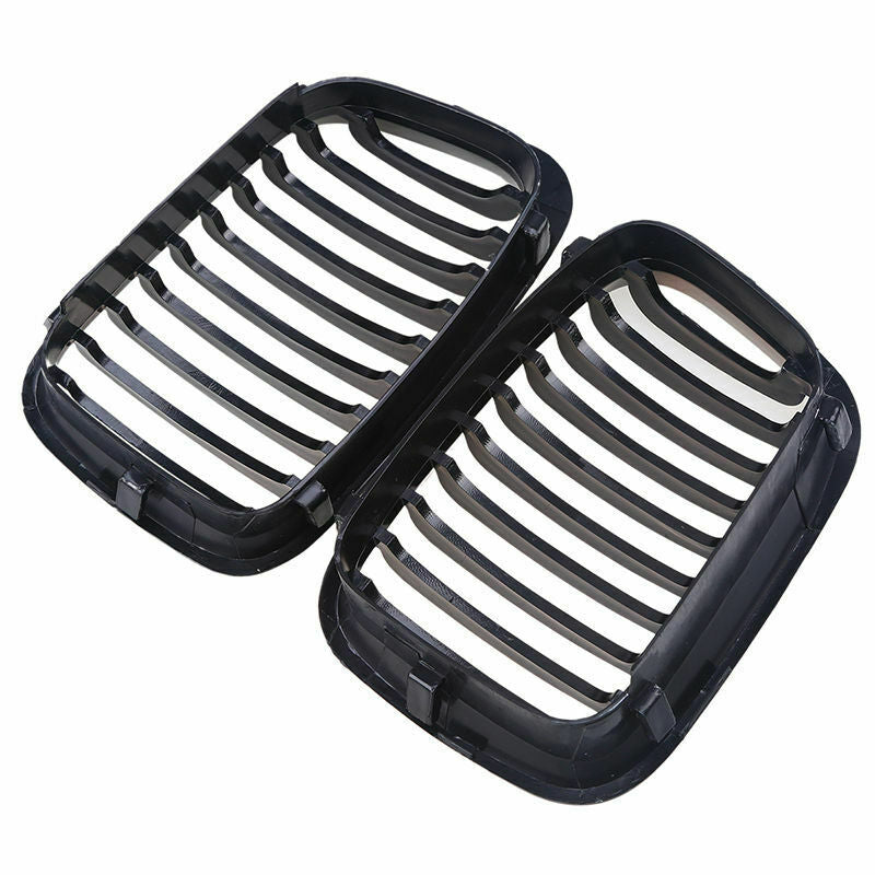 2pcs BLACK Front Grill Grille For BMW E46 Saloon 3 Series 98-01 Pre-facelift