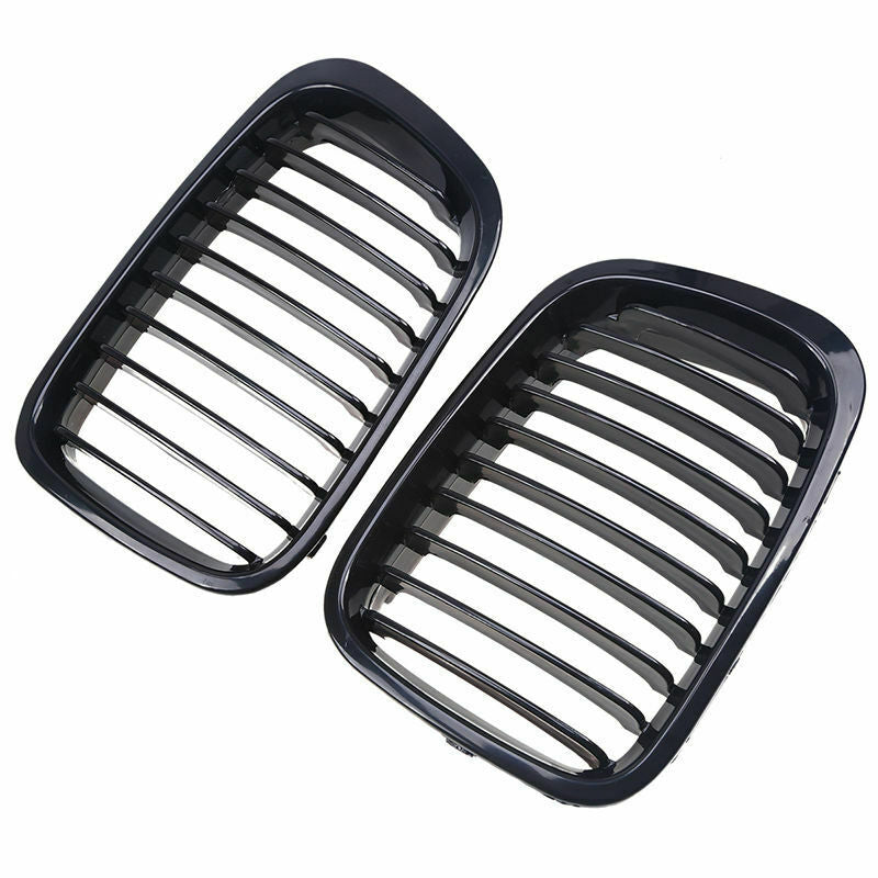 2pcs BLACK Front Grill Grille For BMW E46 Saloon 3 Series 98-01 Pre-facelift