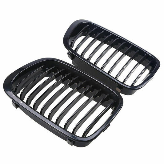2pcs BLACK Front Grill Grille For BMW E46 Saloon 3 Series 98-01 Pre-facelift