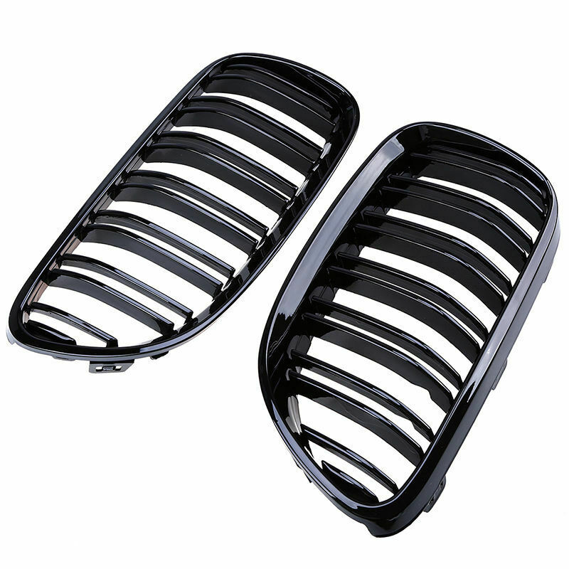 Gloss Black For BMW E92 E93 3 Series 10-13 LCI Coupe Cabrio Kidney Grille Grill