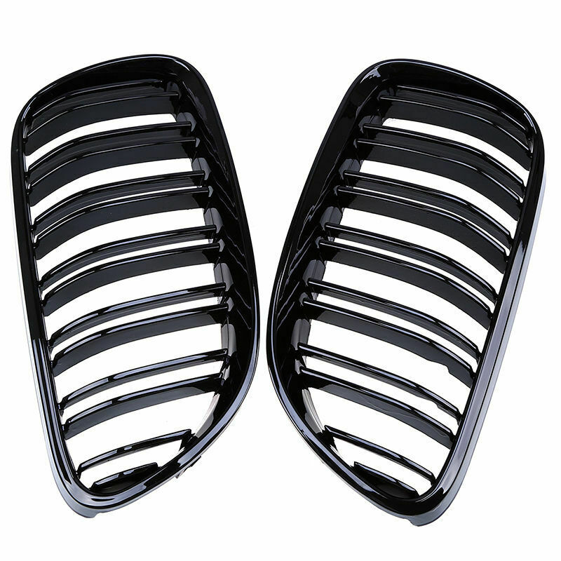Gloss Black For BMW E92 E93 3 Series 10-13 LCI Coupe Cabrio Kidney Grille Grill