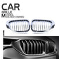 Pair Chrome Kidney Grille for BMW 3 Series E46 Coupe 1998-2001 Pre-facelift