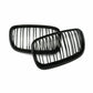 GLOSSY BLACK BUMPER KIDNEY GRILLS GRILLE TWIN SLATS FOR BMW E70 E71 X5 X6 07-13
