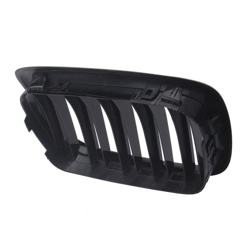 For BMW E39 Facelift 525/528 1997-03 Gloss Black Double Slat Front Grilles Grill
