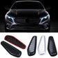 2x Carbon Fiber Car Air Flow Intake Scoop Turbo Bonnet Vent Cover Hood Fender UK