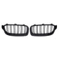 For BMW F30 F31 F35 3 Series 2012-2019 Kidney Grill Grille Gloss Black Dual Line