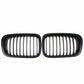 For BMW E46 4dr 98-01 compact Performance Matte Black Front Kidney Grilles Grill