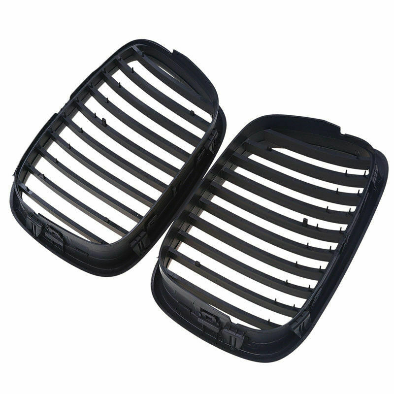 For BMW 97-03 E39 525i 528i 530i 540i M5 Matte Black Front Hood Kidney Grille
