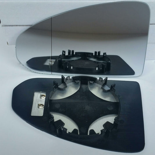 Left passenger side wide angle wing mirror glass for Audi TT 2014-2022 heated