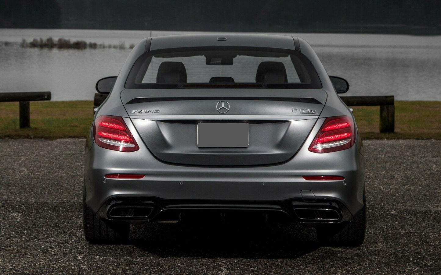 BOOT SPOILER FOR MERCEDES E CLASS 4DR SALOON W213 E63 ED1 MATT BLACK 2016-2020