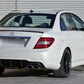 MERCEDES C CLASS W204 SALOON AMG STYLE REAR TRUNK BOOT SPOILER 08-14 GLOSS BLACK