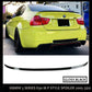 BMW E90 M SPORT M3 STYLE REAR TRUNK BOOT SPOILER LIP GLOSS BLACK OEM FIT